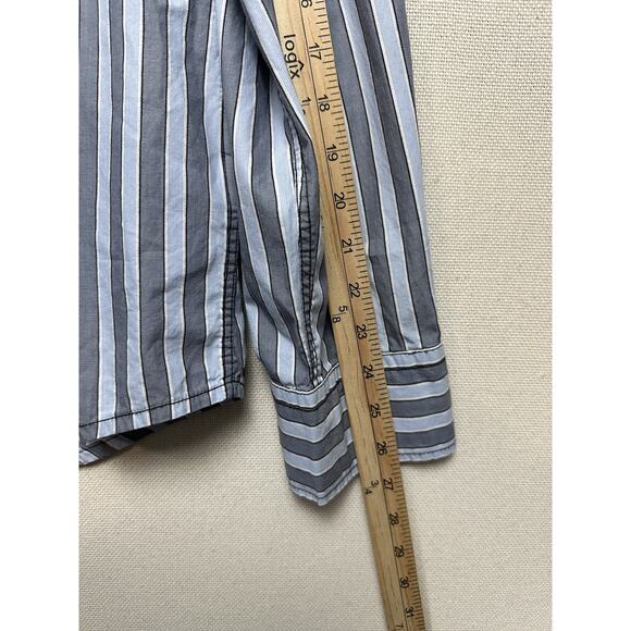 7 Diamonds Men’s Long Sleeve 2XL Shirt Gray White Button Up Eagle Accents - Picture 15 of 16